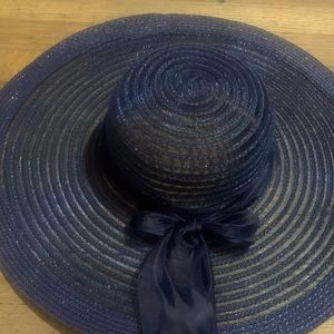 Navy beach hat